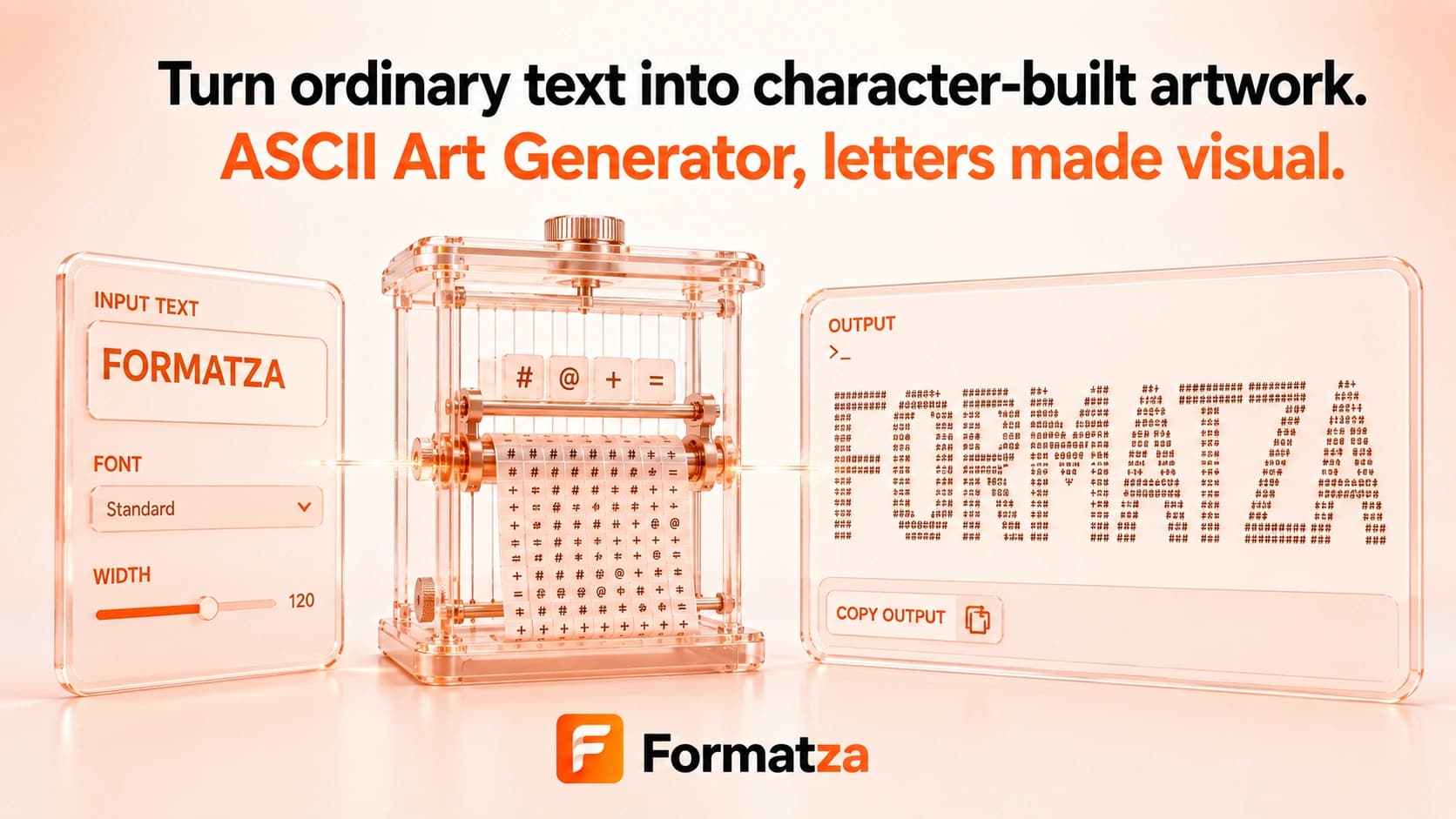 Formatza ASCII Art Generator tool interface