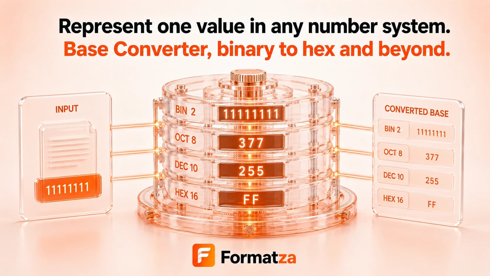 Formatza Base Converter tool interface