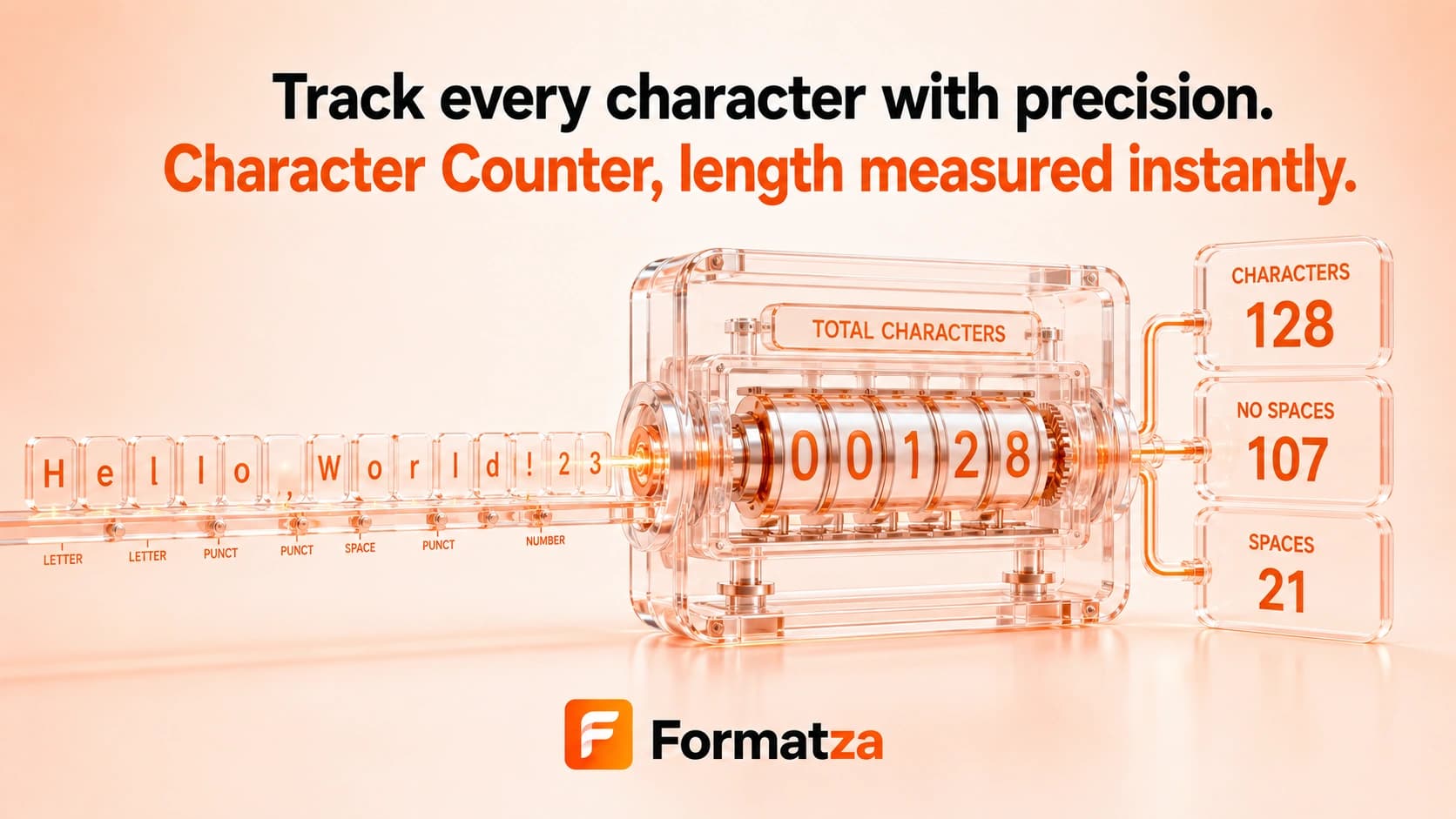 Formatza Character Counter tool interface