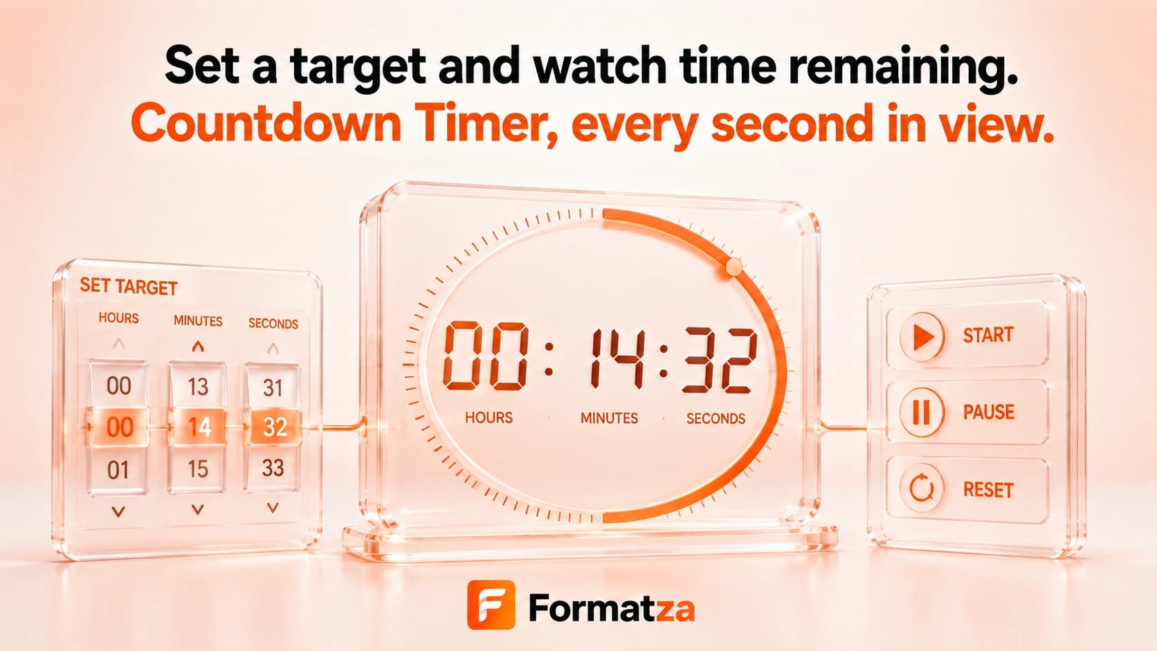 Formatza Countdown Timer tool interface