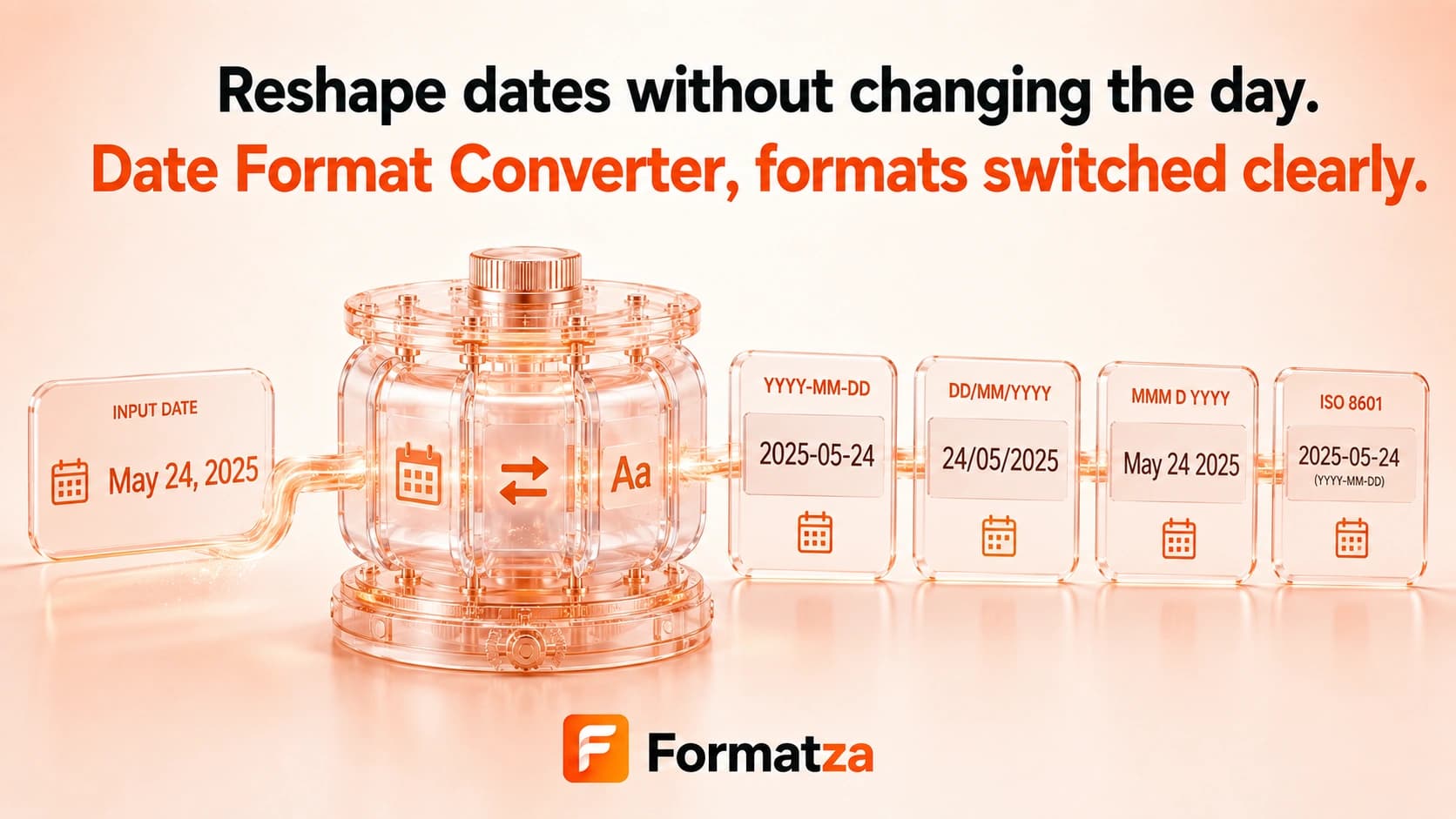 Formatza Date Format Converter tool interface