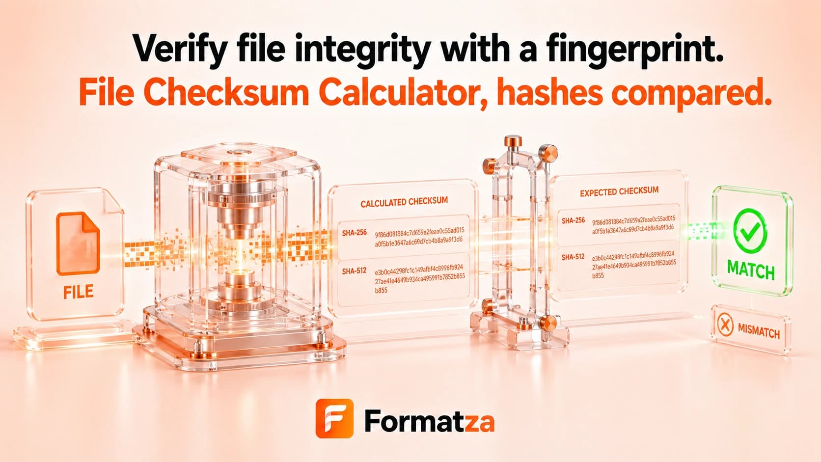Formatza File Checksum Calculator tool interface