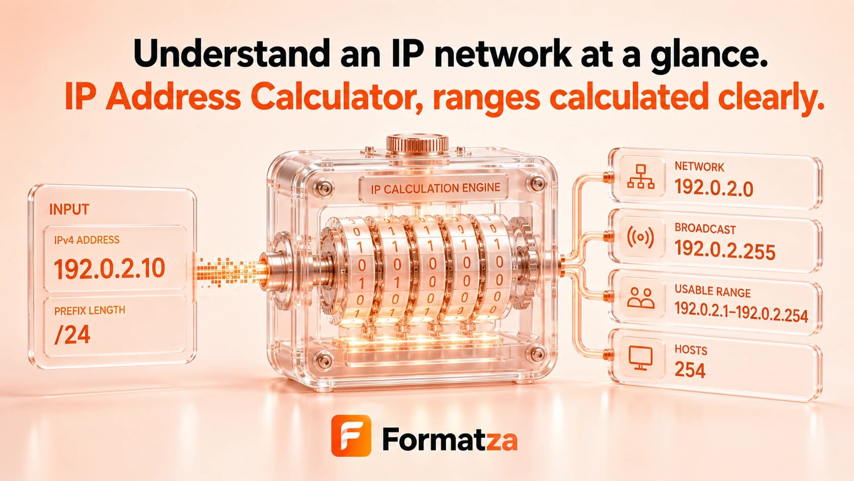 Formatza IP Address Calculator tool interface