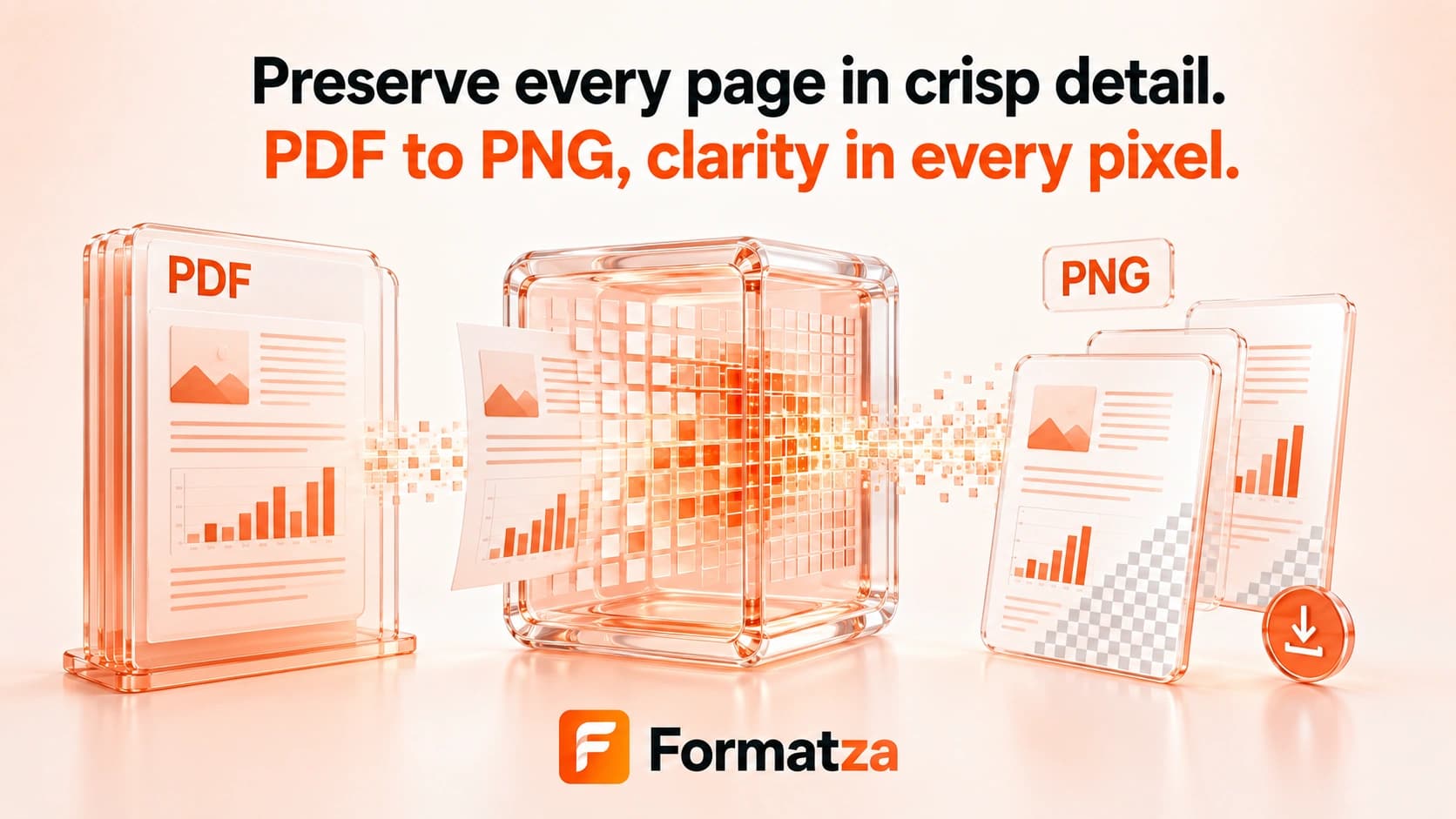 Illustration showing PDF pages converted into PNG images