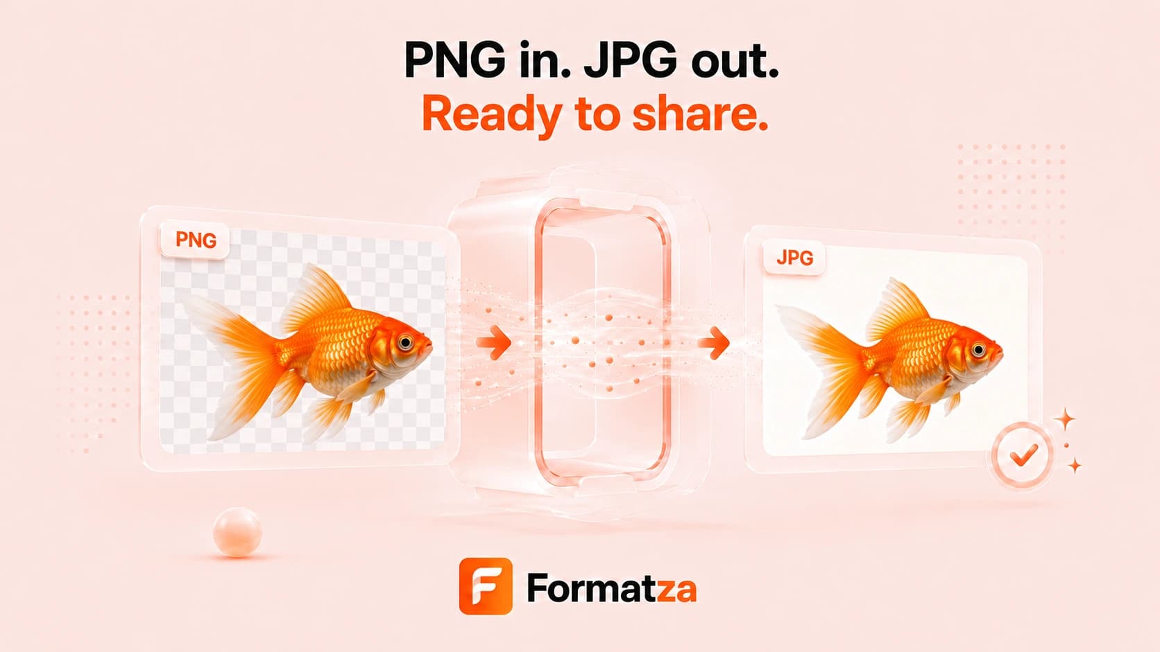 Illustration showing a PNG image converted into the JPG format