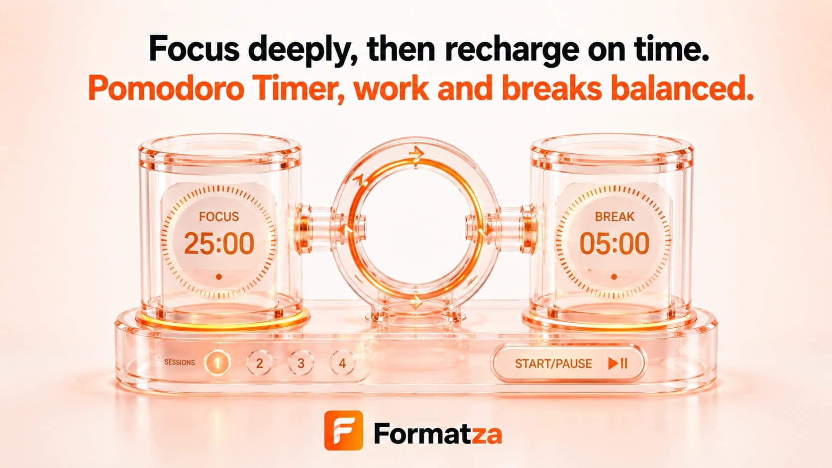 Formatza Pomodoro Timer tool interface
