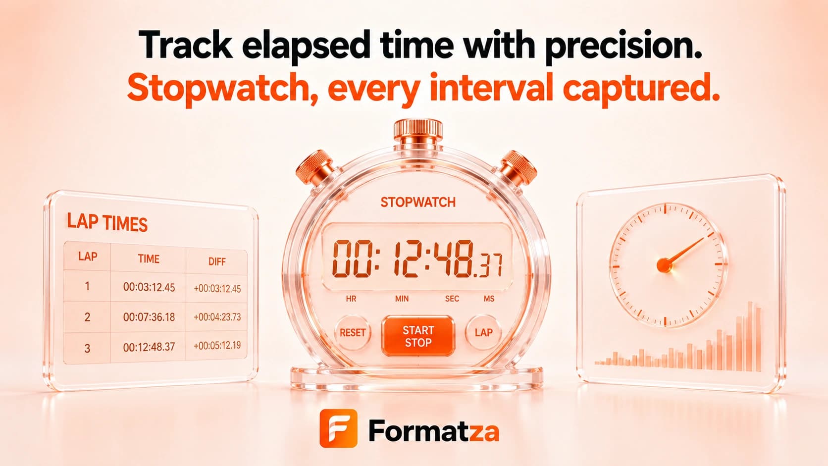 Formatza Stopwatch tool interface