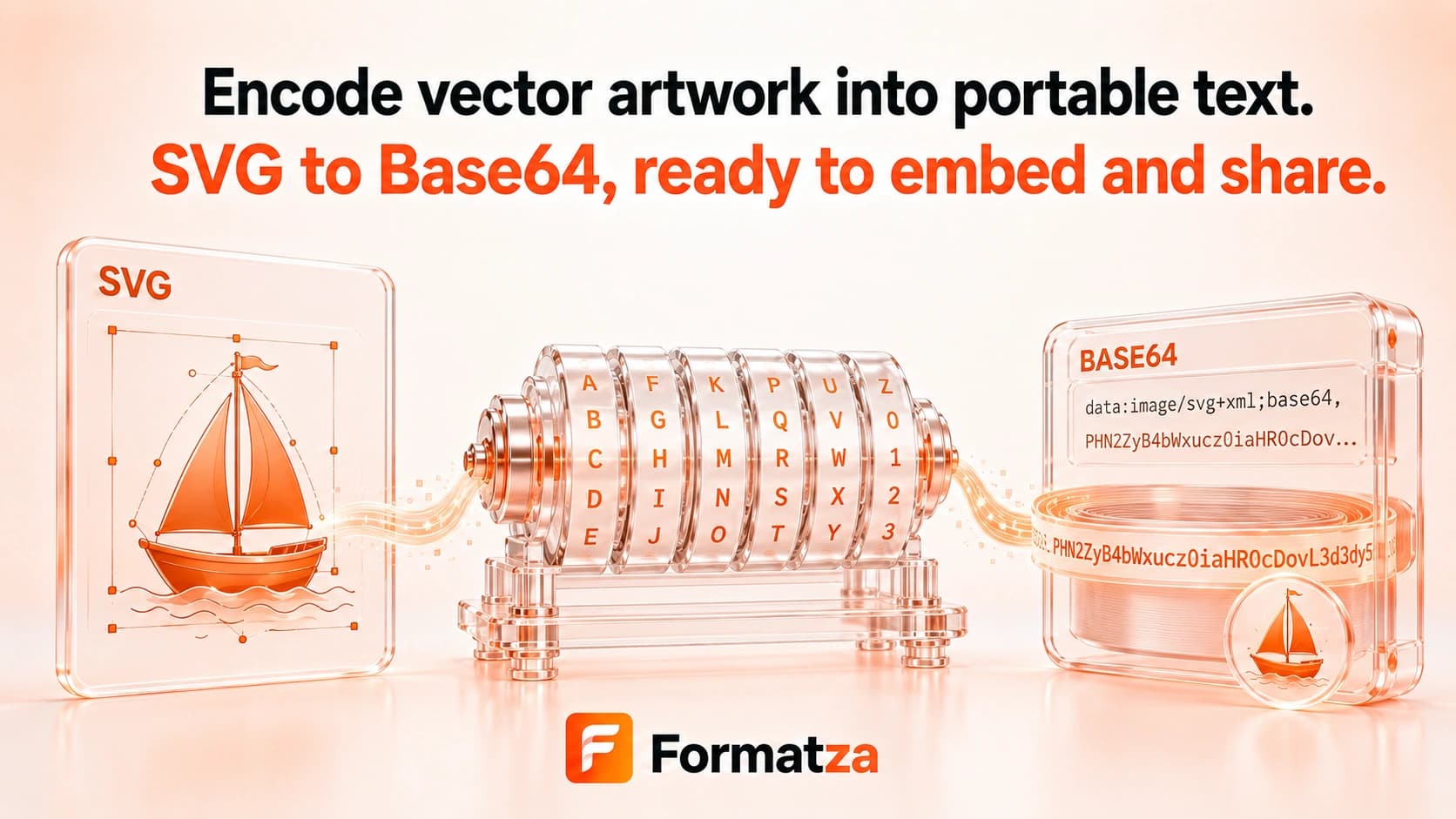 Formatza SVG to Base64 encoder tool guide
