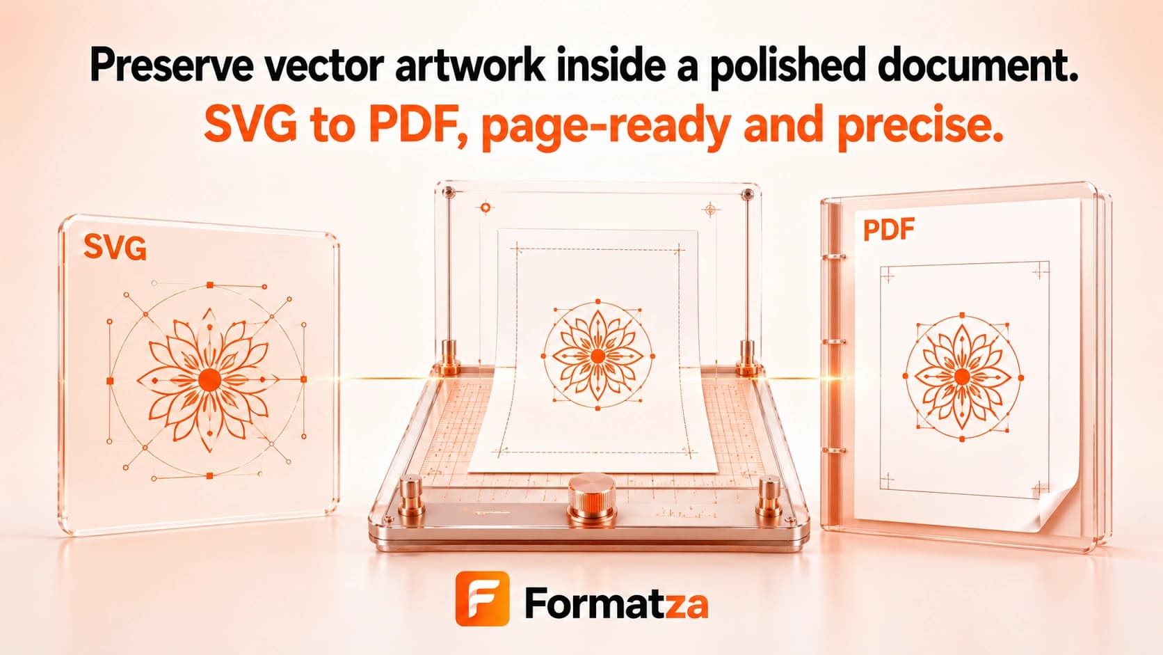 Formatza SVG to PDF converter tool guide