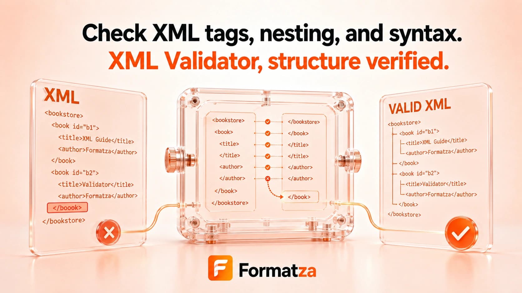 Formatza XML Validator tool interface